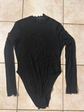 Shein bodysuit, black, size medium